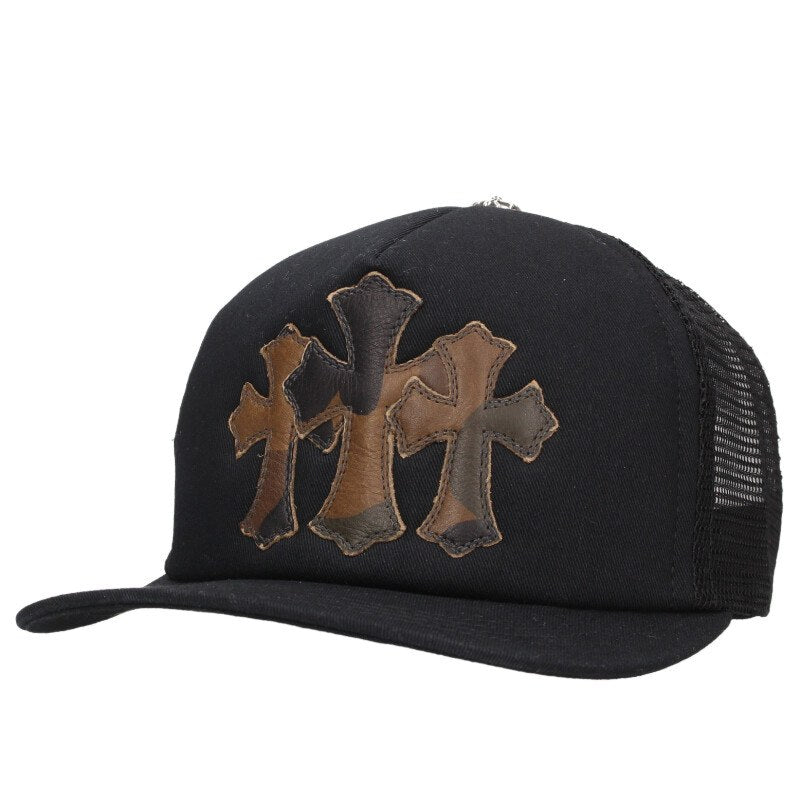 Chrome Hearts 3 Cemetery Leather Patch Trucker Size Multi