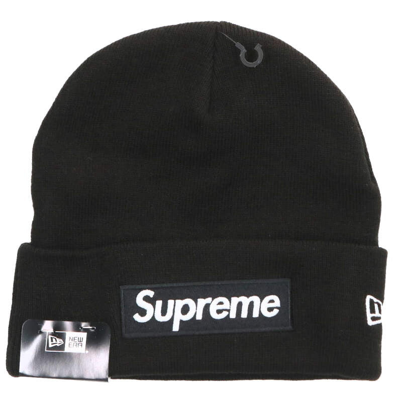 SUPREME New Era Box Logo Acrylic Beanie Knit Hat Size L