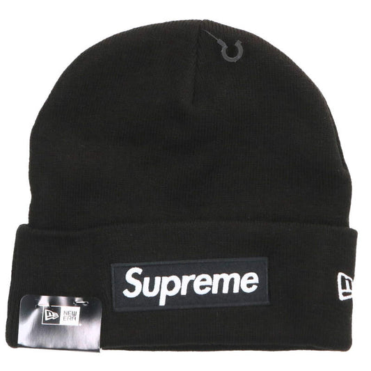SUPREME New Era Box Logo Acrylic Beanie Knit Hat Size L