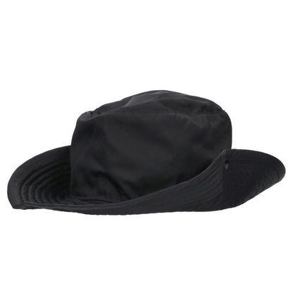 PRADA Triangle Plate Nylon Hat Black Size ONE SIZE