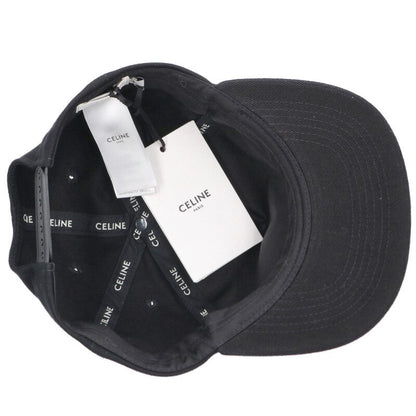CELINE 22AW Sequin Logo Cap Black Size ONE SIZE