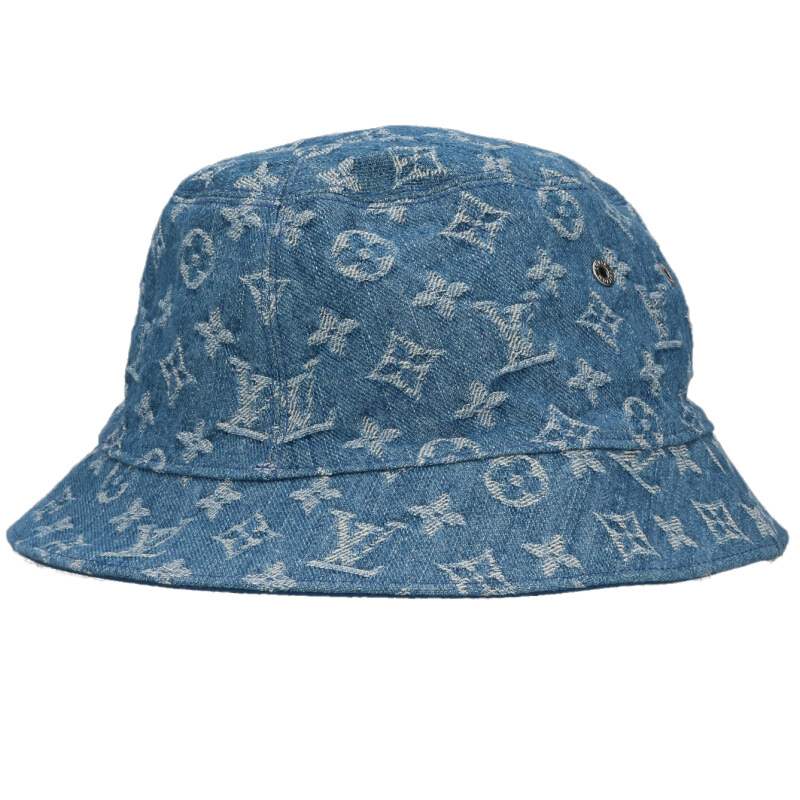 LOUISVUITTON Reversible Monogram Hat Blue Size ONE SIZE
