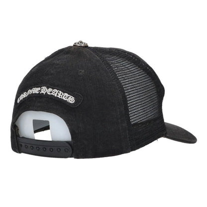 Chrome Hearts Denim Trucker Flare Knee Print Mesh Cap Multi