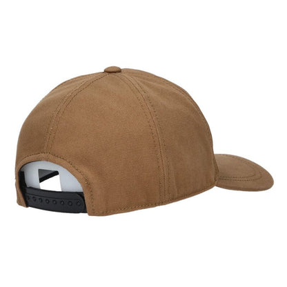 miumiu Logo Embroidered Patch Cap Brown Cotton Size ONE SIZE