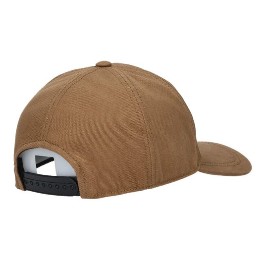 miumiu Logo Embroidered Patch Cap Brown Cotton Size ONE SIZE