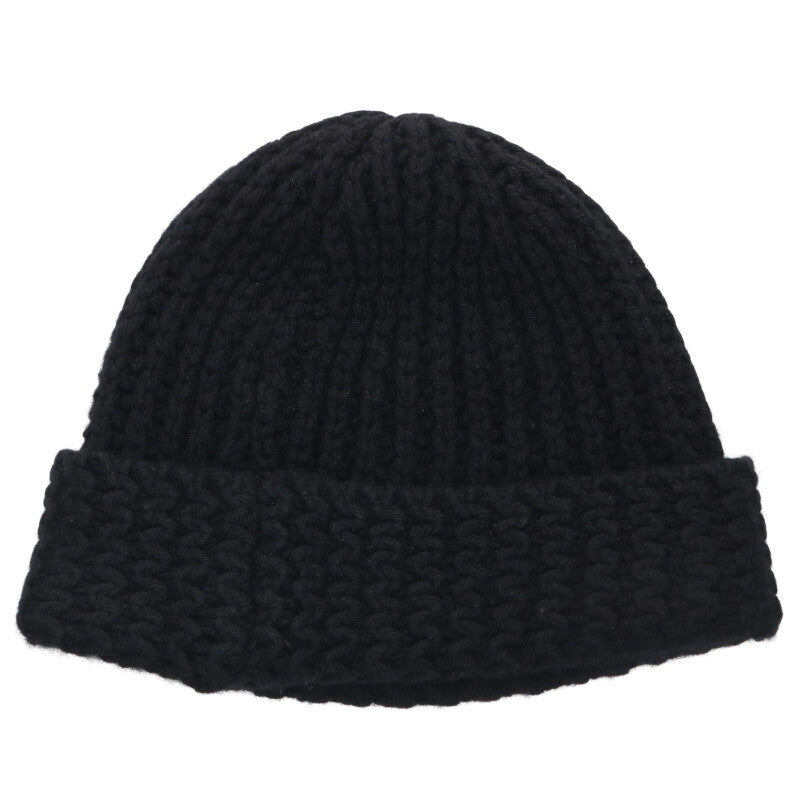CHANEL Coco Mark Embroidered Cashmere Beanie Size ONE SIZE