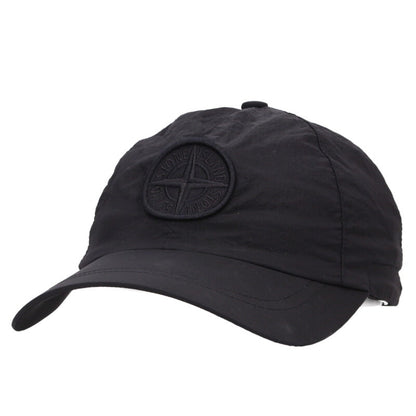 STONEISLAND Logo Patch Nylon Cap Black Size ONE SIZE