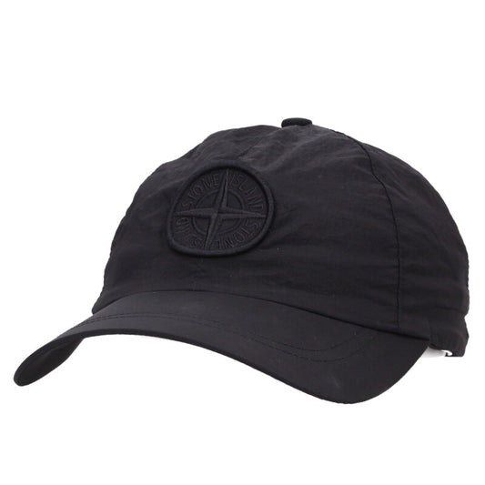 STONEISLAND Logo Patch Nylon Cap Black Size ONE SIZE