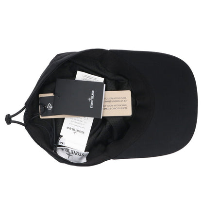 STONEISLAND Logo Patch Nylon Cap Black Size ONE SIZE