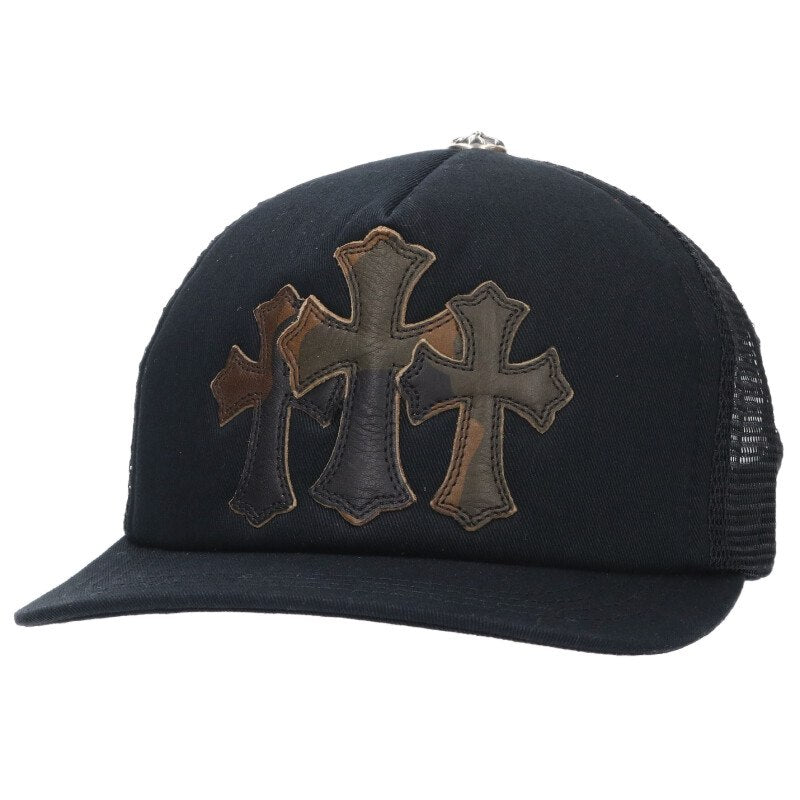 Chrome Hearts 3 Cemetery Leather Patch Trucker Size ONE SIZE