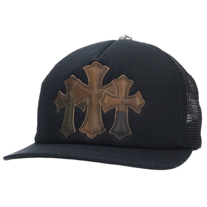 Chrome Hearts 3 Cemetery Leather Patch Trucker Size ONE SIZE