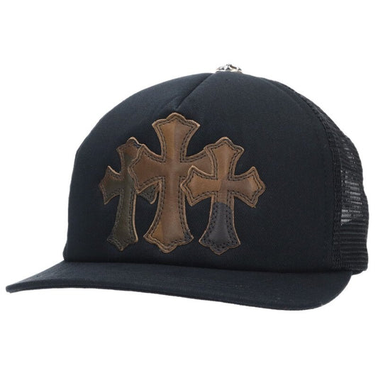 Chrome Hearts 3 Cemetery Leather Patch Trucker Size ONE SIZE