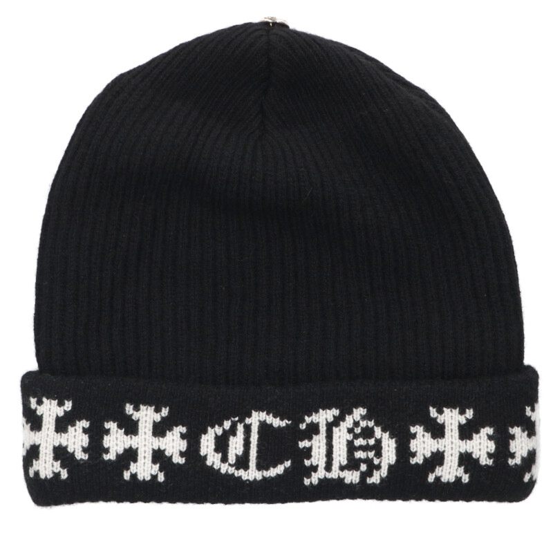 Chrome Hearts BIG DADDY Cross Ball Cashmere Beanie