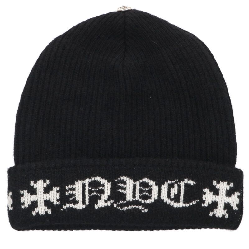 Chrome Hearts BIG DADDY Cross Ball Cashmere Beanie