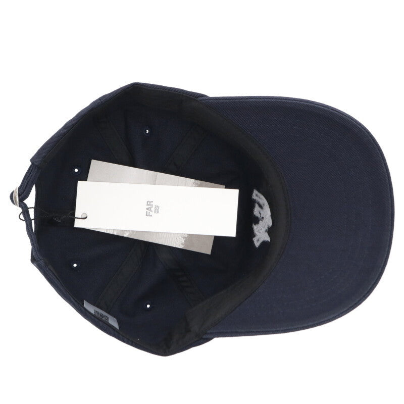 FAR FROM WHAT Cotton Logo Patch Cap Navy/White Size ONE SIZE
