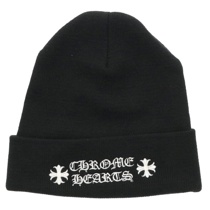 Chrome Hearts Acrylic Watch Cap Logo Beanie Black Size ONE