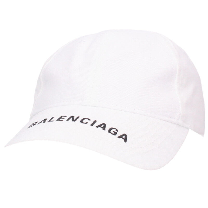 BALENCIAGA Embroidered Logo Cap White Size ONE SIZE