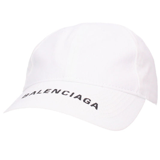 BALENCIAGA Embroidered Logo Cap White Size ONE SIZE
