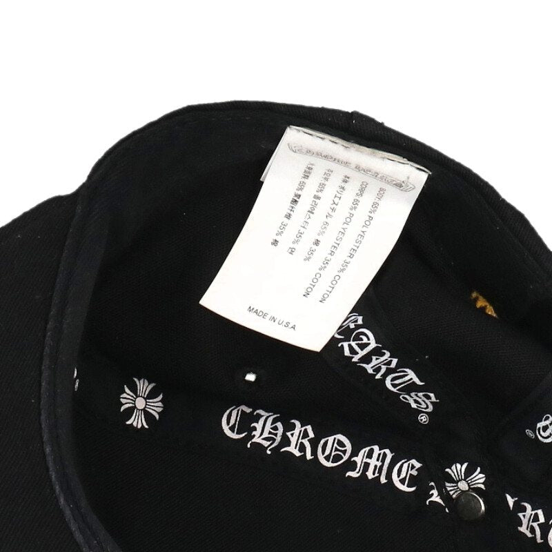 Chrome Hearts CH Embroidered Baseball Cap Size ONE Black
