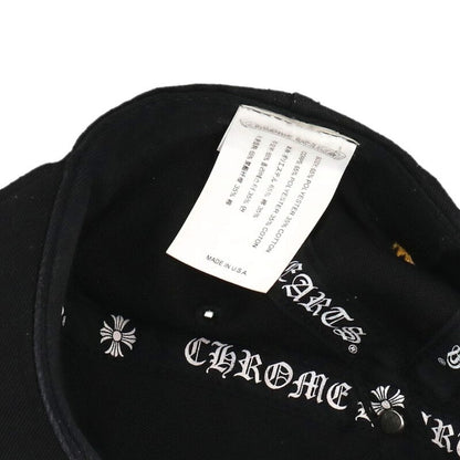 Chrome Hearts CH Embroidered Baseball Cap Size ONE Black