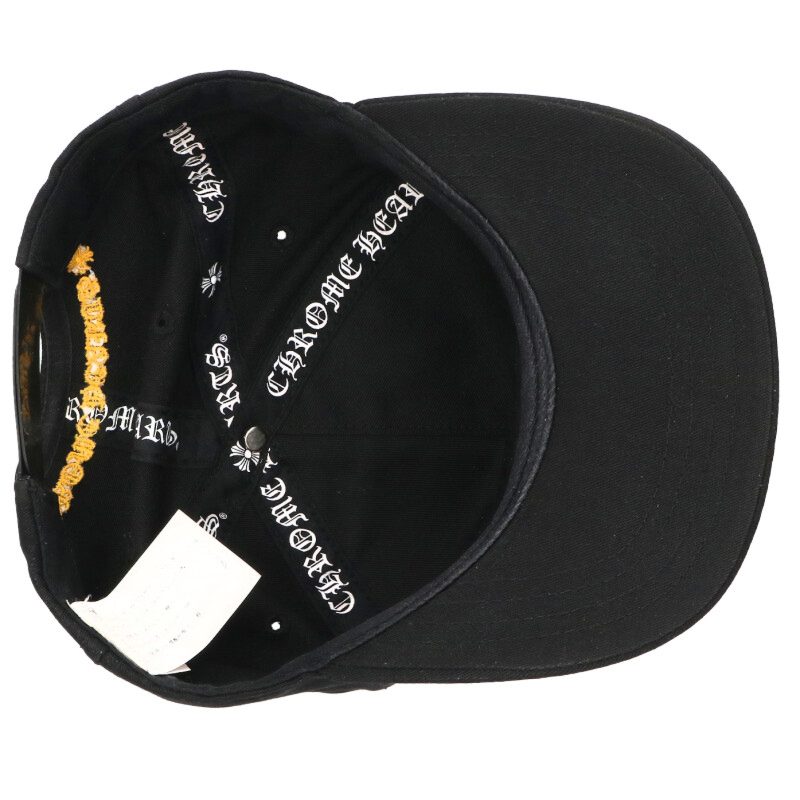 Chrome Hearts CH Embroidered Baseball Cap Size ONE Black