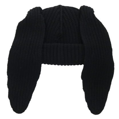 CHARLES JEFFREY LOVERBOY Rabbit Beanie Black Size ONE SIZE