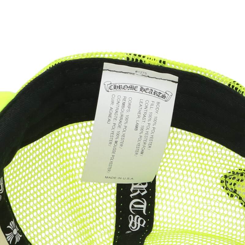 Chrome Hearts 3 Cemetery Cross Mesh Trucker Size ONE SIZE