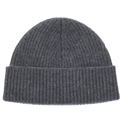 AMI Alexandre Mattiussi Wool Logo Beanie Gray Size ONE SIZE
