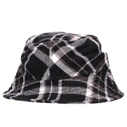 Emotionally Unavailable Plaid Logo Bucket Hat Size ONE SIZE