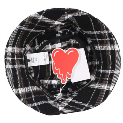 Emotionally Unavailable Plaid Logo Bucket Hat Size ONE SIZE