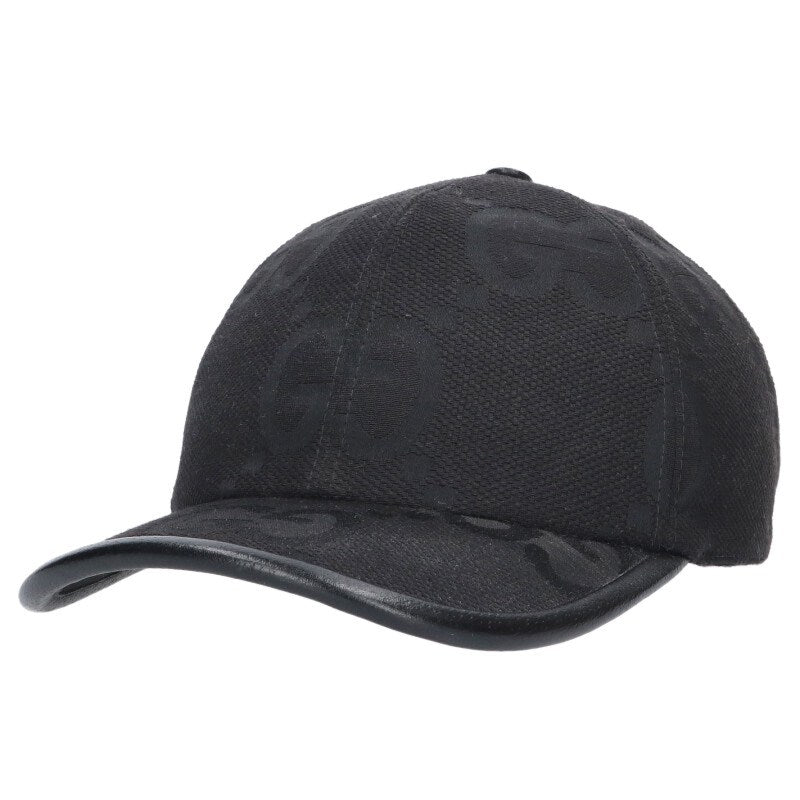 GUCCI Jumbo GG Canvas Cap Black Size ONE SIZE
