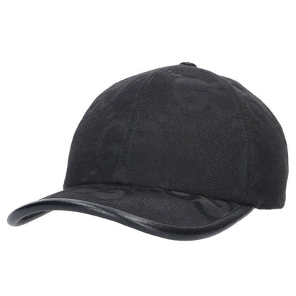 GUCCI Jumbo GG Canvas Cap Black Size ONE SIZE