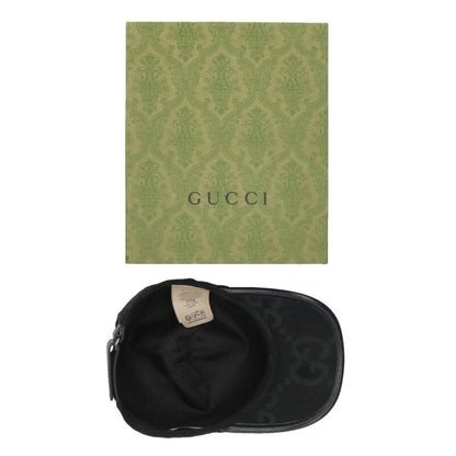 GUCCI Jumbo GG Canvas Cap Black Size ONE SIZE