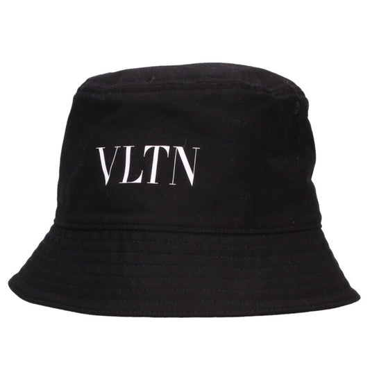 VALENTINO VLTN Logo Print Bucket Hat Black Size ONE SIZE