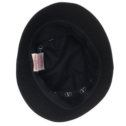 VALENTINO VLTN Logo Print Bucket Hat Black Size ONE SIZE