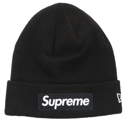 SUPREME New Era Box Logo Beanie Black Acrylic Size ONE SIZE