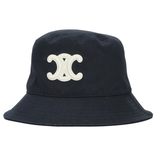 CELINE Cotton Triomphe Embroidery Bucket Hat Size ONE SIZE