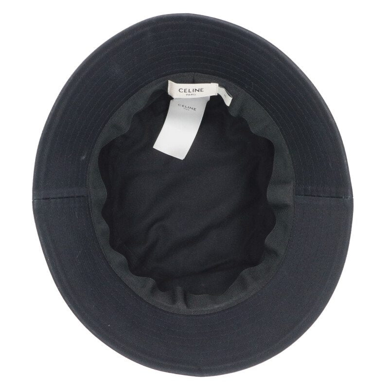 CELINE Cotton Triomphe Embroidery Bucket Hat Size ONE SIZE