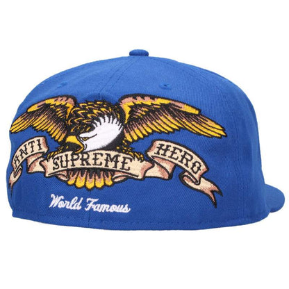 SUPREME 25AW ANTIHERO New Era Cap Blue Size 7.375