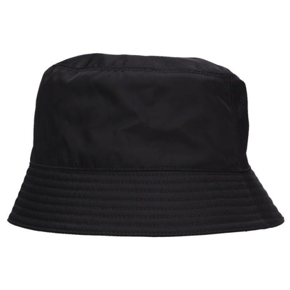 PRADA Re-Nylon Triangle Logo Bucket Hat Black Size ONE SIZE