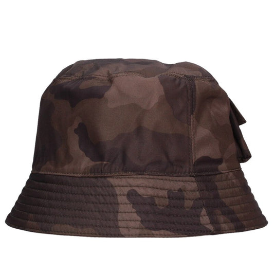 PRADA Re-Nylon Triangle Logo Pouch Bucket Hat Size ONE SIZE
