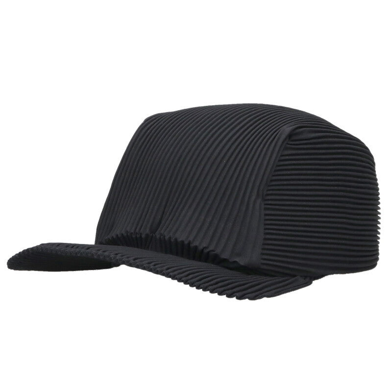 HOMME PLISSE ISSEY MIYAKE Pleated Hat Black Size ONE SIZE