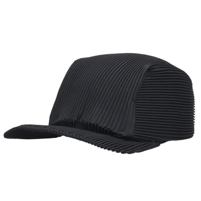 HOMME PLISSE ISSEY MIYAKE Pleated Hat Black Size ONE SIZE