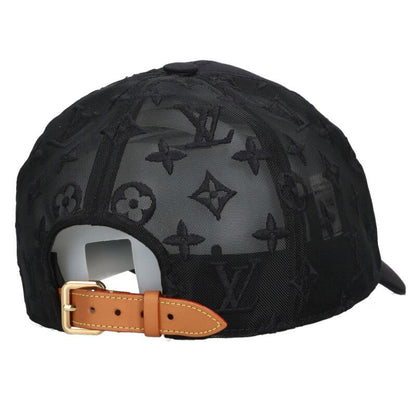 LOUISVUITTON Monogram Mesh Cap Black Size ONE SIZE