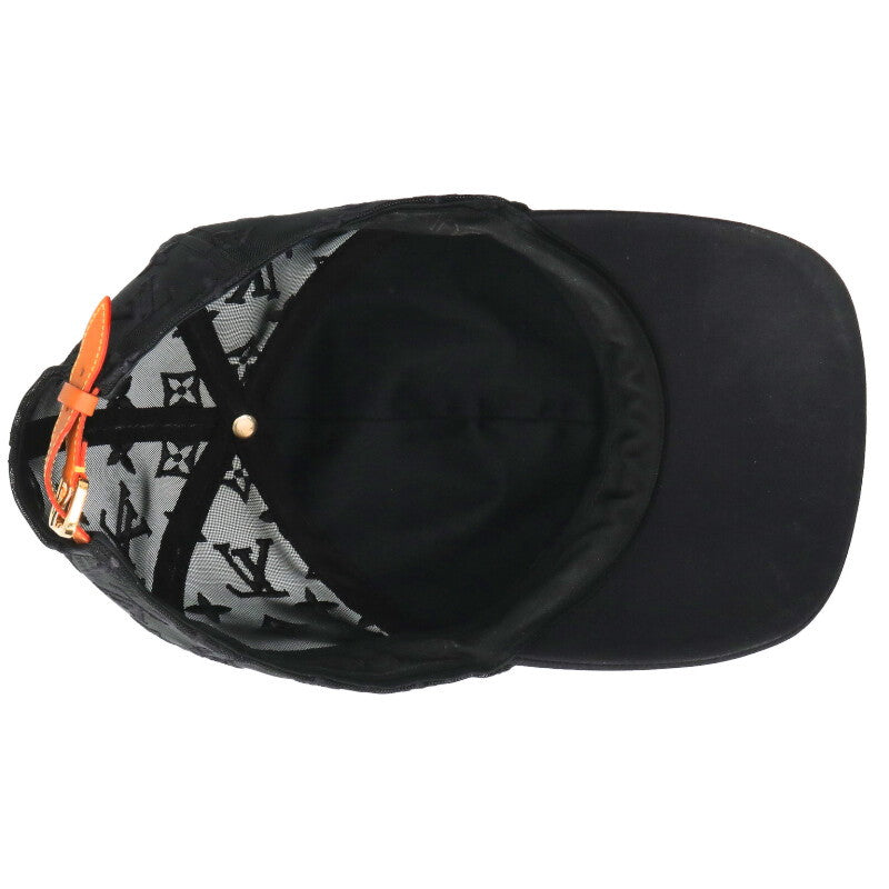 LOUISVUITTON Monogram Mesh Cap Black Size ONE SIZE