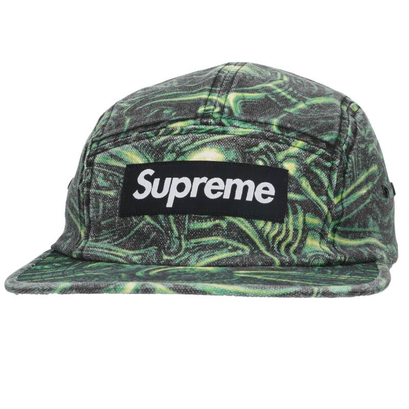 SUPREME 23AW H.R. Giger Camp Cap Green Size ONE SIZE