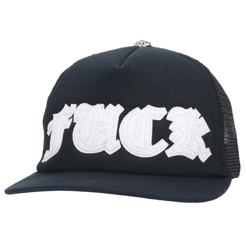 Chrome Hearts FUCK Patch Crossball Trucker Cap Size ONE SIZE