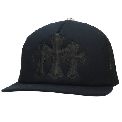 Chrome Hearts 3 Cross Patch Leather Mesh Size ONE SIZE