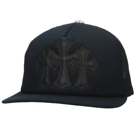 Chrome Hearts 3 Cross Patch Leather Mesh Size ONE SIZE