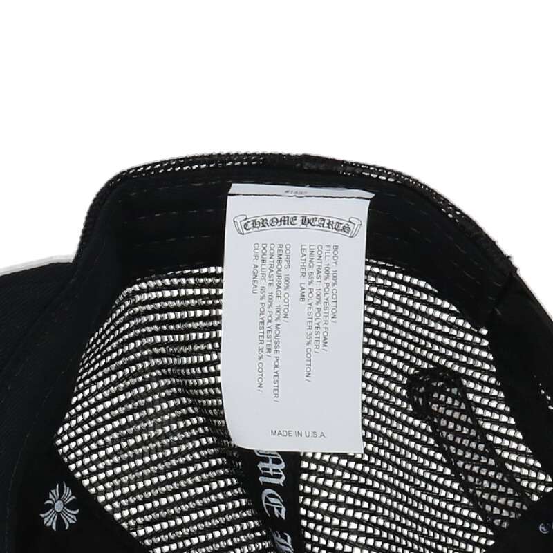 Chrome Hearts 3 Cross Patch Leather Mesh Size ONE SIZE